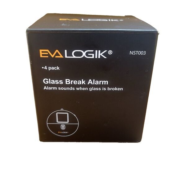 EVA Logik Ultra-Thin Glass Break Alarm Perfect for Any Window 4 Pack NST003 - Picture 1 of 4